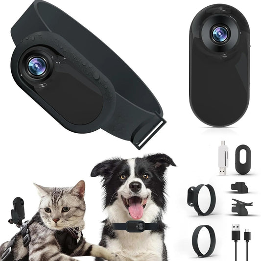 GOpro per Cani e Gatti con Schermo LCD Telecamera Grandangolare da 170°