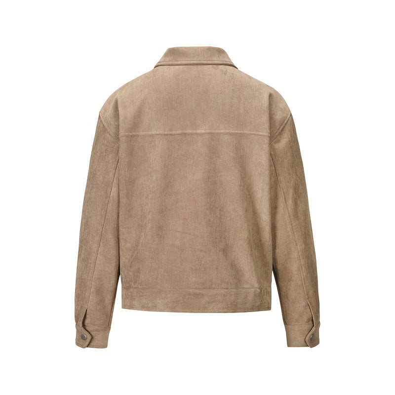 Giacca in Pelle Uomo™ | Modello Scamosciato Morbido e Versatile