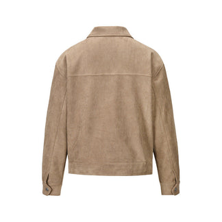 Giacca in Pelle Uomo™ | Modello Scamosciato Morbido e Versatile
