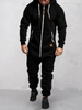 Tuta Sportiva Uomo| Felpa con Zip Intera e Pantaloni Coordinati