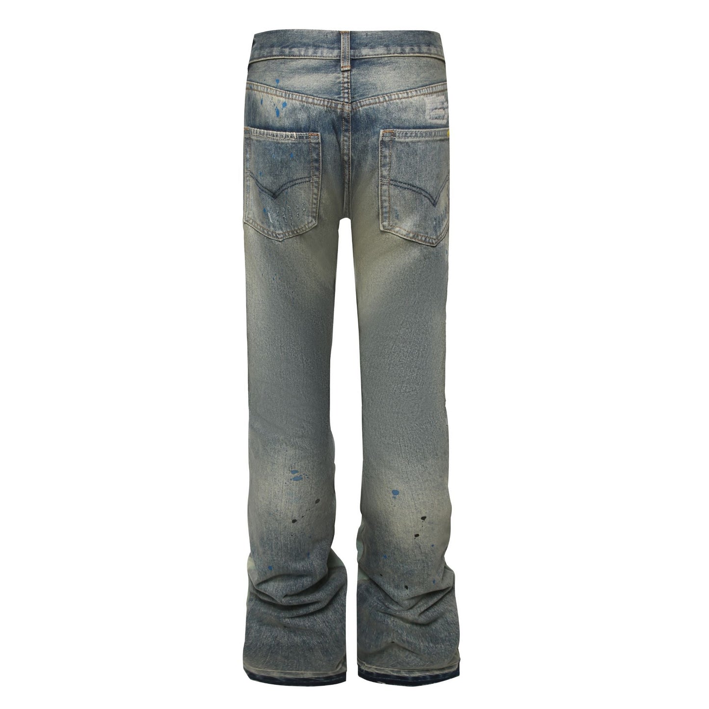 Denim Street™ | Jeans Flare Indigo con Dettagli Rovinati