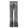Denim Street| Jeans Flare Indigo con Dettagli Rovinati