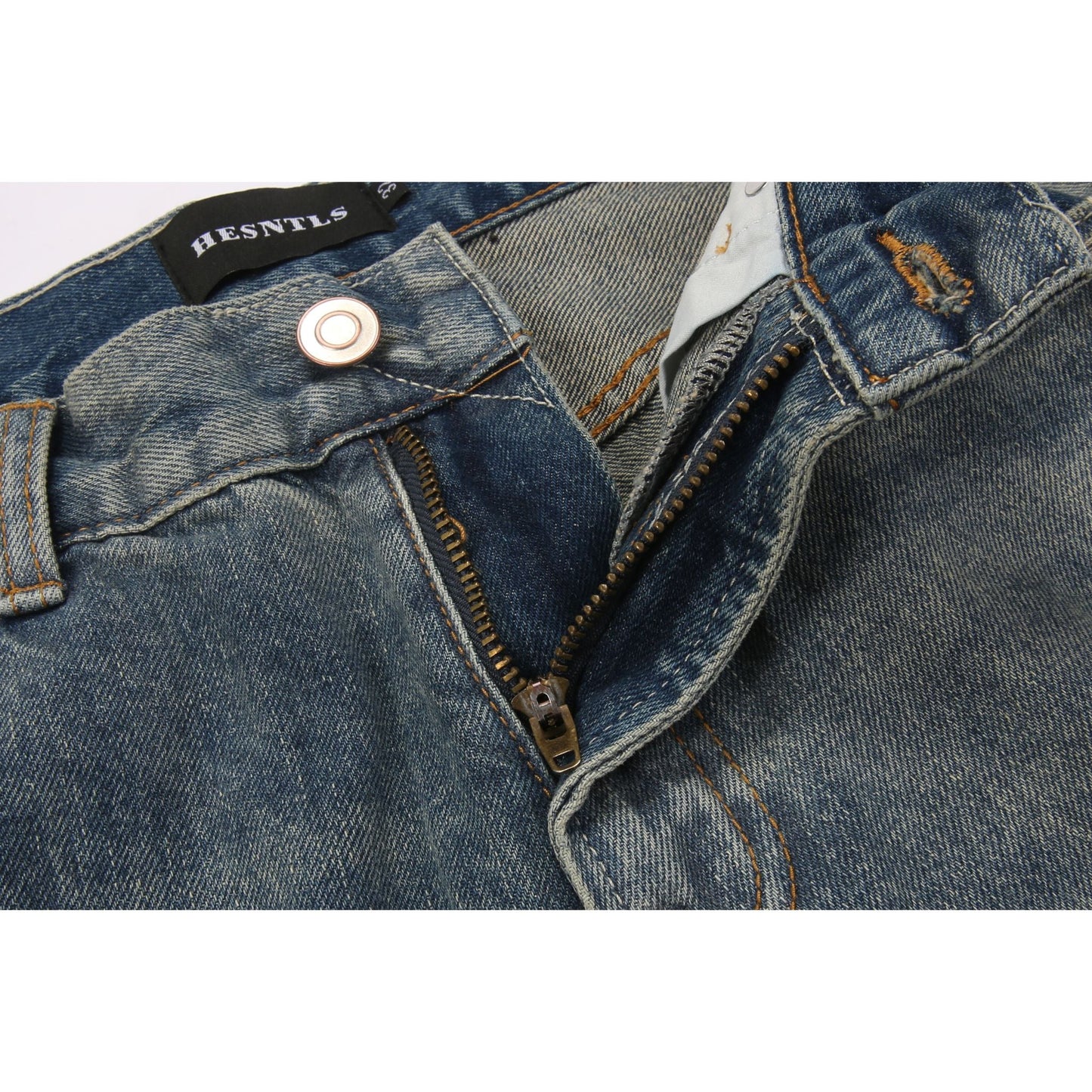 Denim Street™ | Jeans Flare Indigo con Dettagli Rovinati