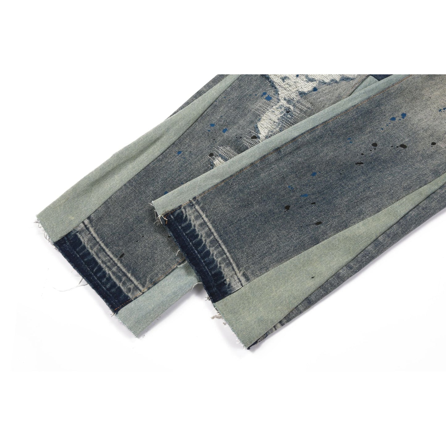 Denim Street™ | Jeans Flare Indigo con Dettagli Rovinati