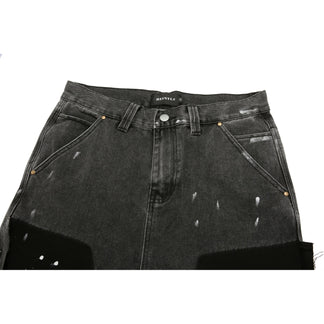 Jeans Flare Neri™ | Effetto Schizzi d’Arte