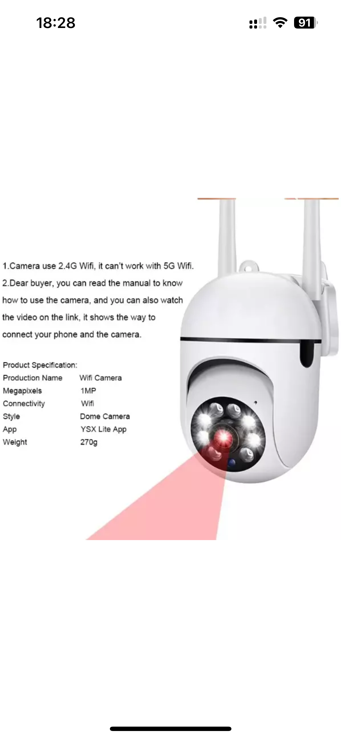 Camera 1080p HD  WI-FI mini telecamera sorveglianza app wifi videocamera