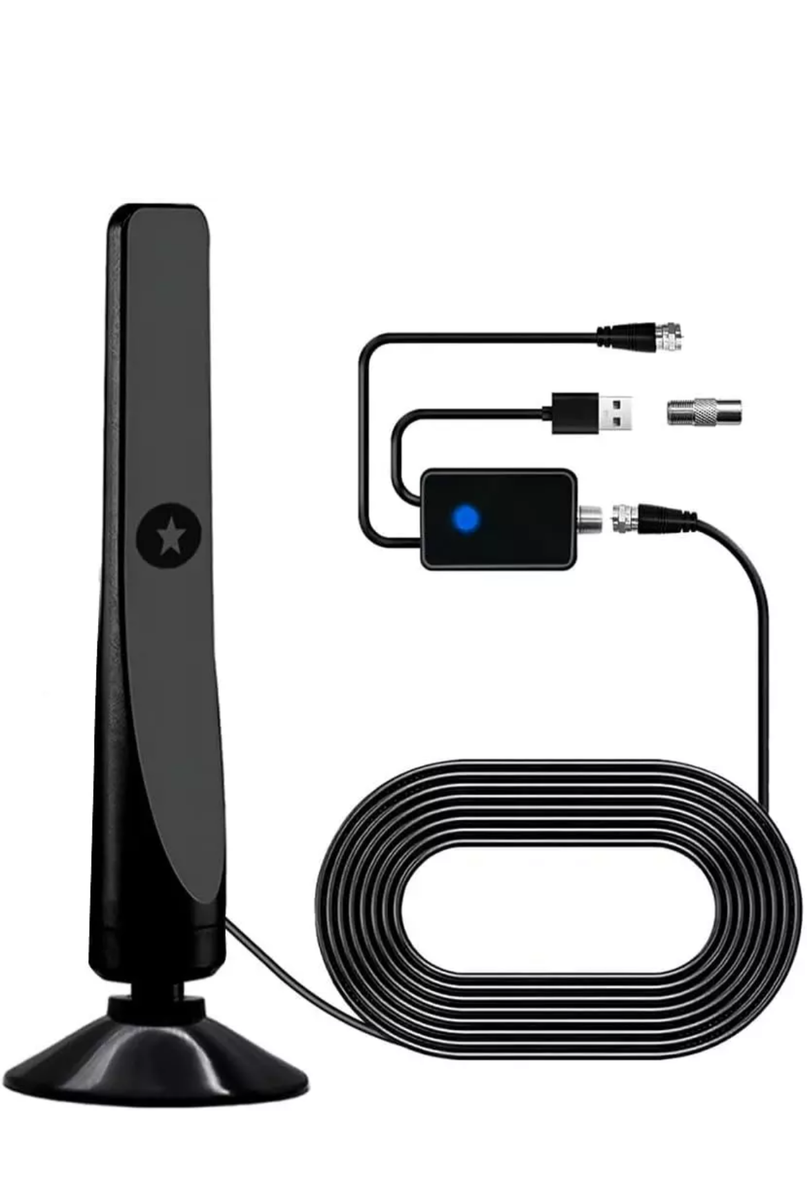 Antenna digitale tv da interno portatile con amplificatore hdtv