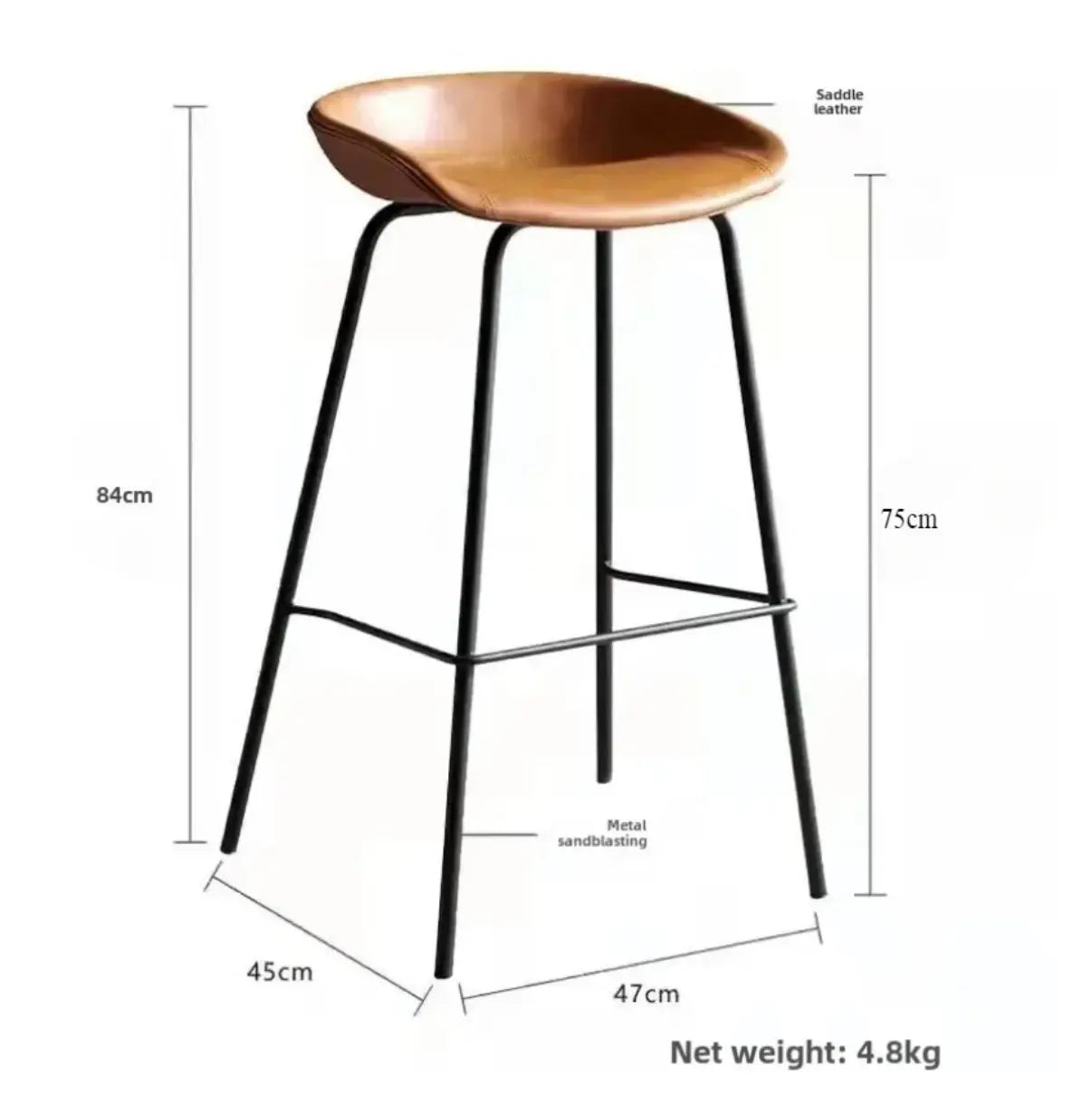 Sgabello da Bancone™ | Seduta in Pelle con Design Raffinato MigliorPrezzi.com