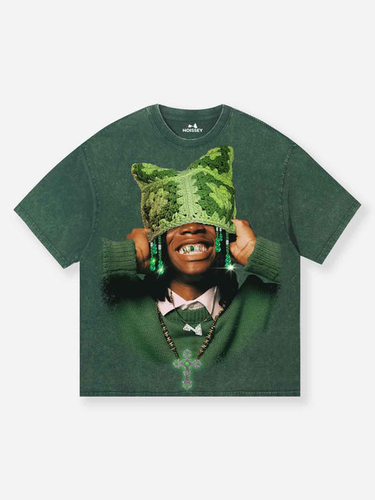 BOUNCE BACK™ | Maglia Oversize Verde con Stampa