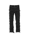 Jeans Flare in denim Nero con Frangie Uomo