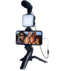 Kit foto e video per smartphone con tre-piedi e microfono