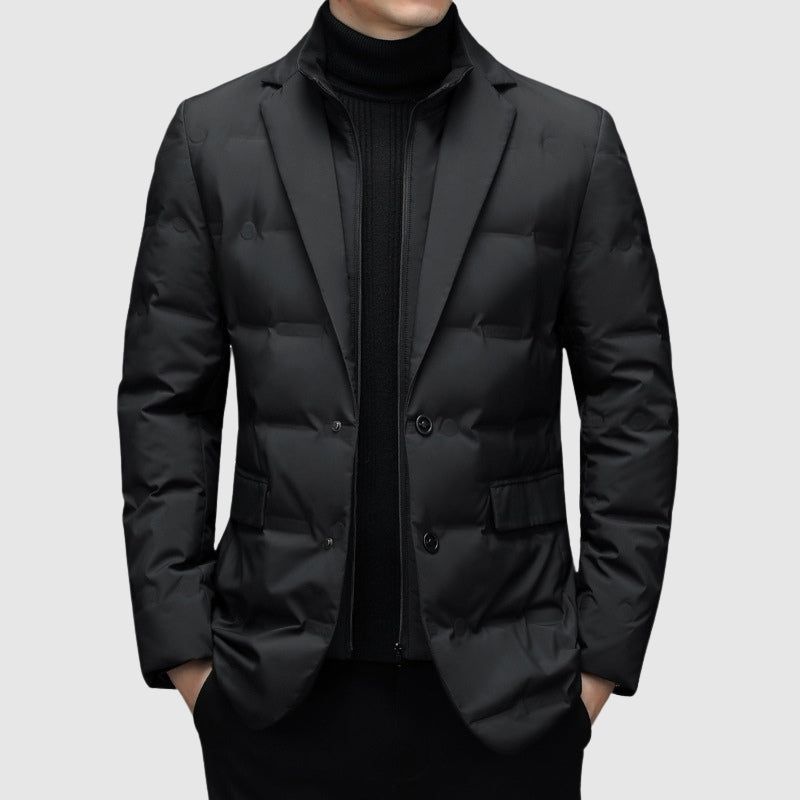 Giacca da Uomo Invernale | Elegante e Calda senza Cappuccio