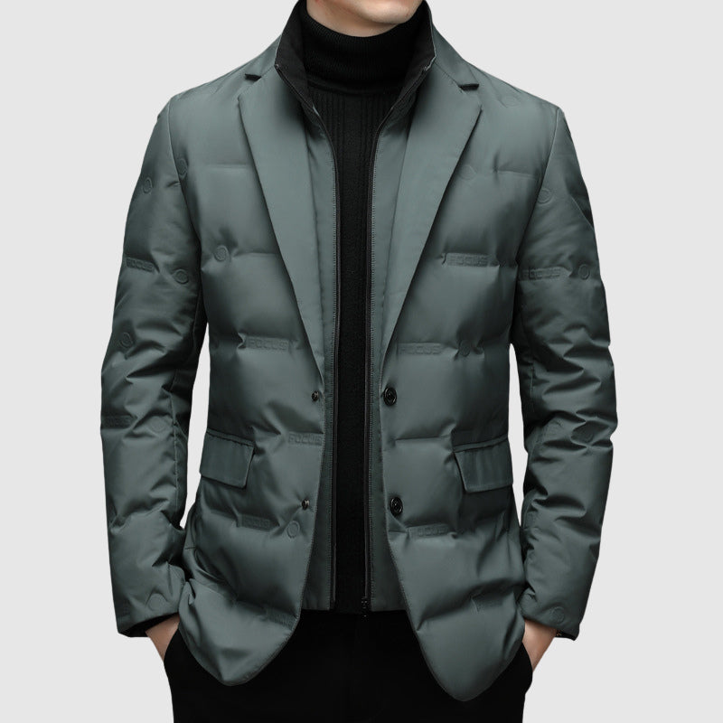 Giacca da Uomo Invernale | Elegante e Calda senza Cappuccio