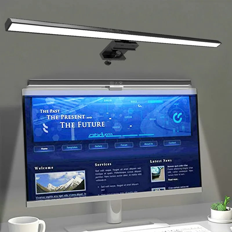 Lampada da Scrivania Eye-Care LED 50cm, Barra Luminosa USB con Dimmer Regolabile