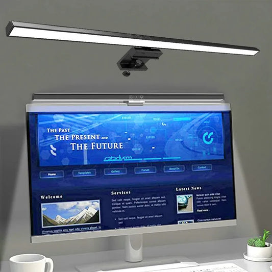 Lampada da Scrivania Eye-Care LED 50cm, Barra Luminosa USB con Dimmer Regolabile