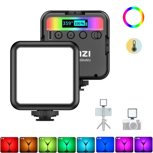 Luce LED per foto e video con batteria 2000mAh e attacco magnetico
