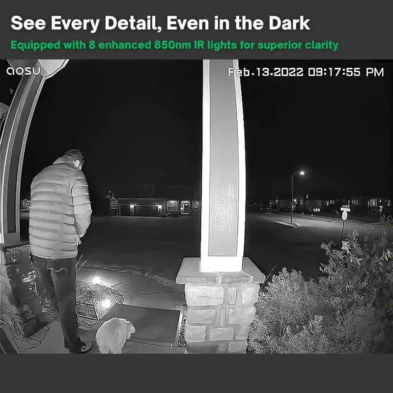 Wireless Smart Video Doorbell | No Subscription Needed | High-Definition Camera Doorbell MigliorPrezzi.com
