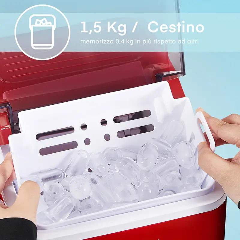 Macchina per Ghiaccio 9 Cubetti in 6 8 Minuti  120 W