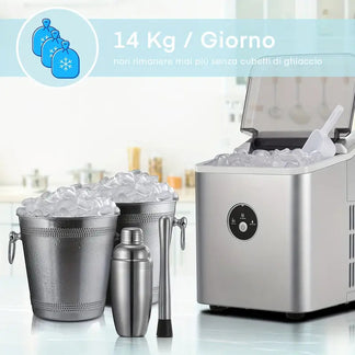 Macchina per Ghiaccio 9 Cubetti in 6 8 Minuti  120 W