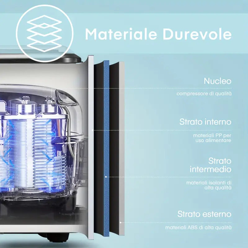 Macchina per Ghiaccio 9 Cubetti in 6 8 Minuti  120 W