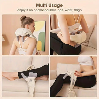 Massaggiatore 2 in 1 Ricaricabile con Terapia del Calore