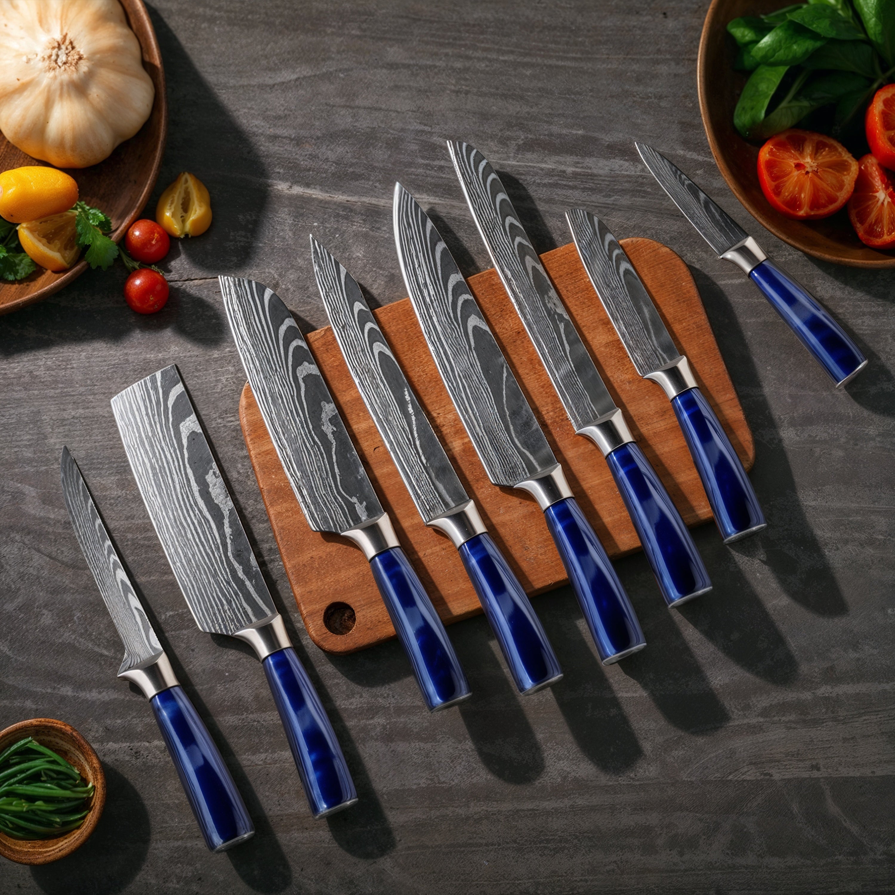 Set Coltelli Giapponesi 8 Pezzi Design Unico
