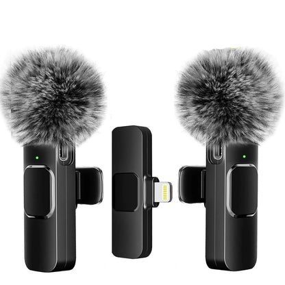Microfono Wireless portatile per iPhone e Android - Registrazione audio e video, riduzione del rumore