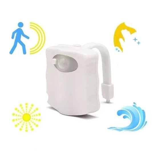 Mini Luce Notturna LED con Sensore Infrarosso – 16/8 Colori per Bagno e WC