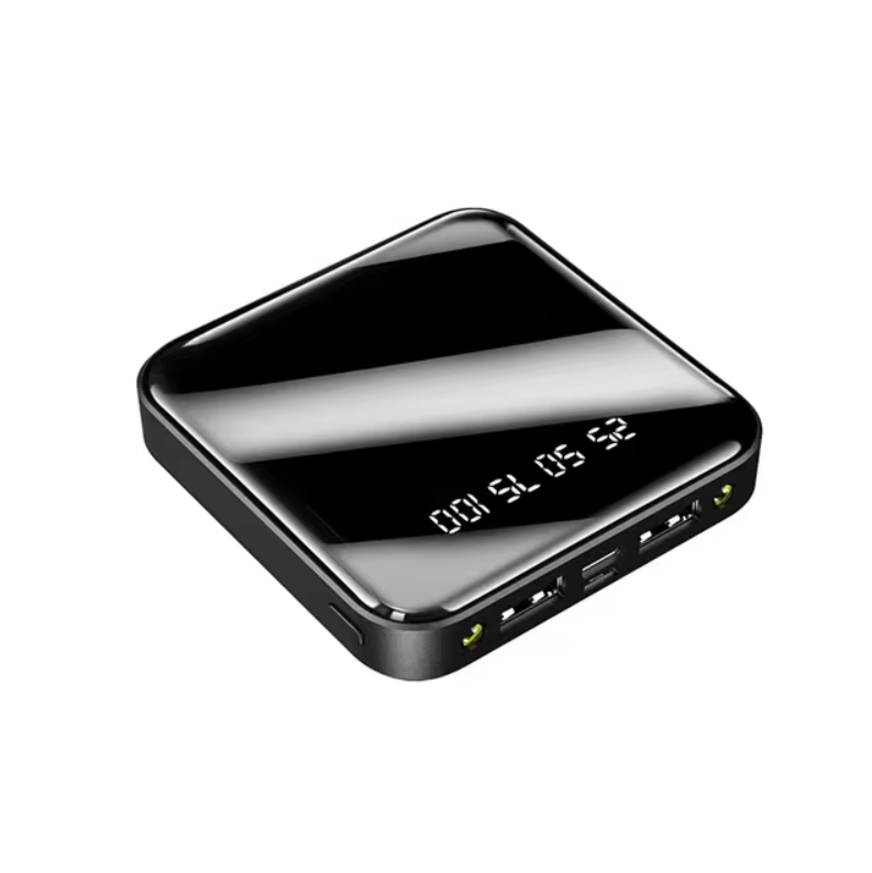 Mini powerbank portatile con ricarica super veloce e display digitale