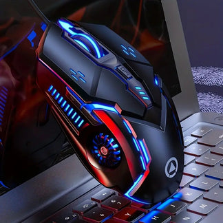Silent universal wired mechanical game mouse for PC and notebook