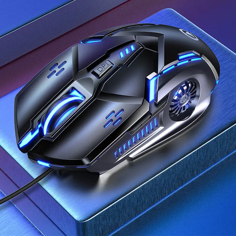 Silent universal wired mechanical game mouse for PC and notebook
