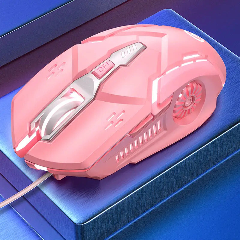 Silent universal wired mechanical game mouse for PC and notebook