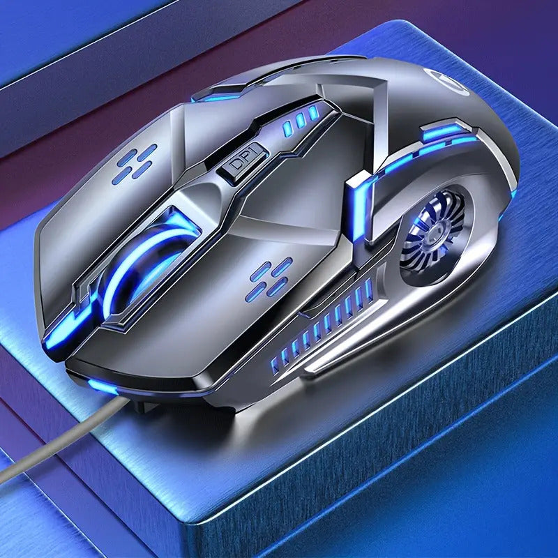 Silent universal wired mechanical game mouse for PC and notebook