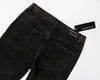 Flared Denim | Jeans Flare Nero con Inserti Blu