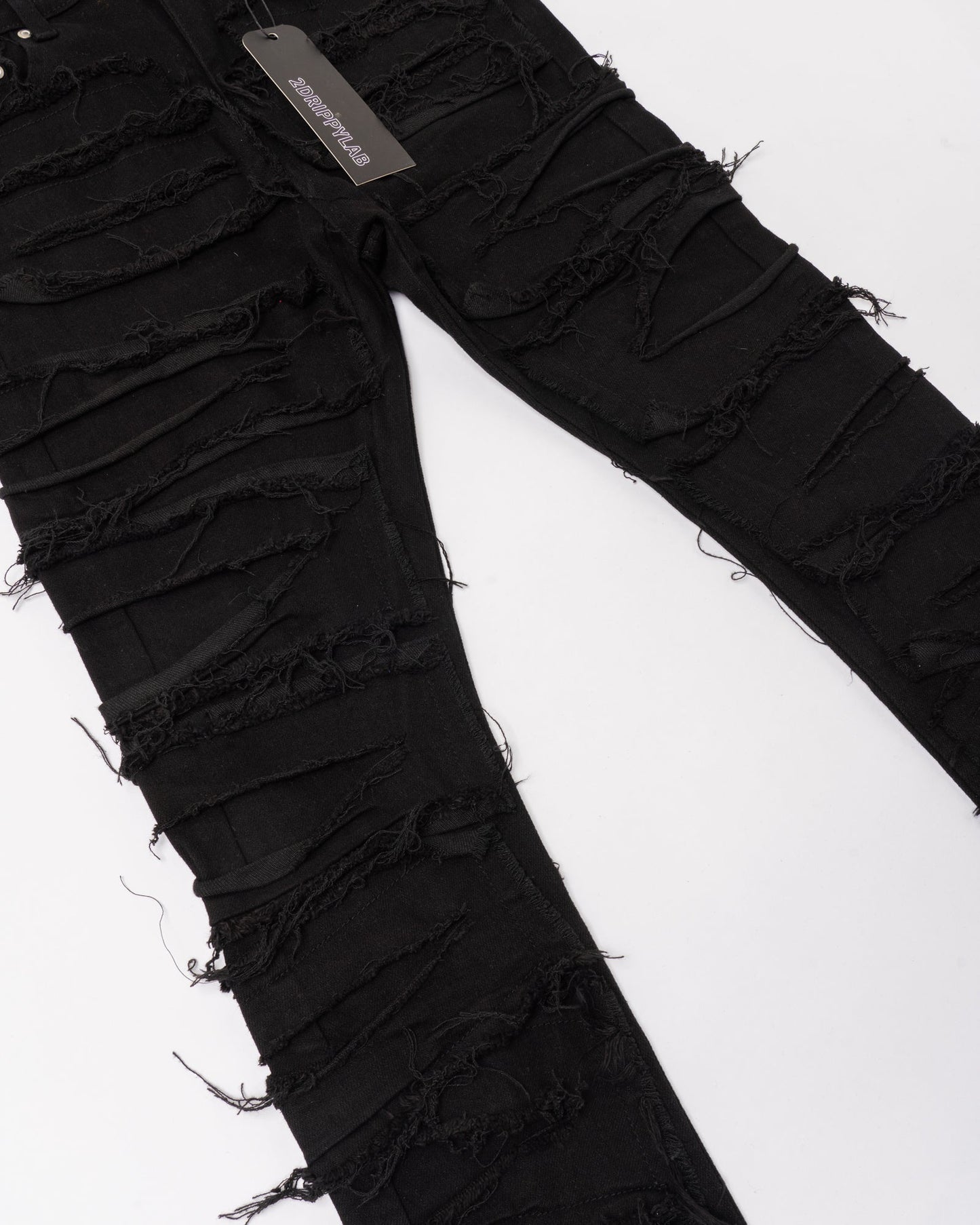 Denim Nero Special Edition™ | Effetto Strappato Integrale