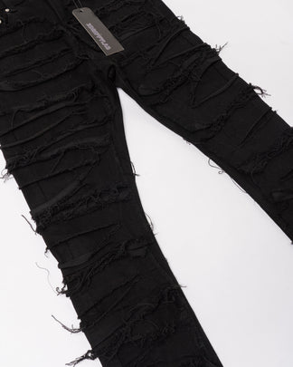 Denim Nero Special Edition™ | Effetto Strappato Integrale