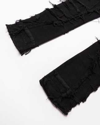 Denim Nero Special Edition™ | Effetto Strappato Integrale