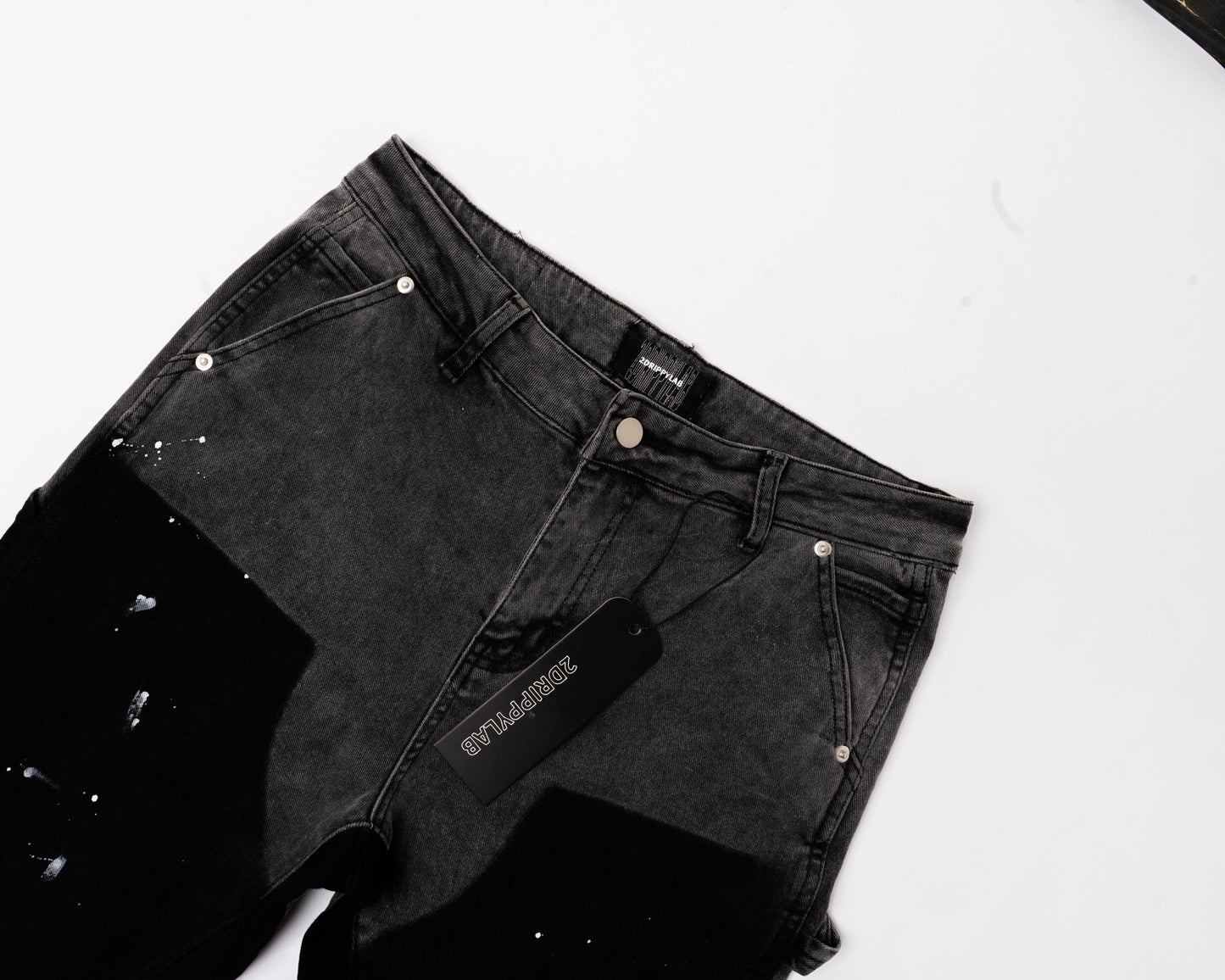 Flared Denim™ | Jeans Flare Nero-Grigio