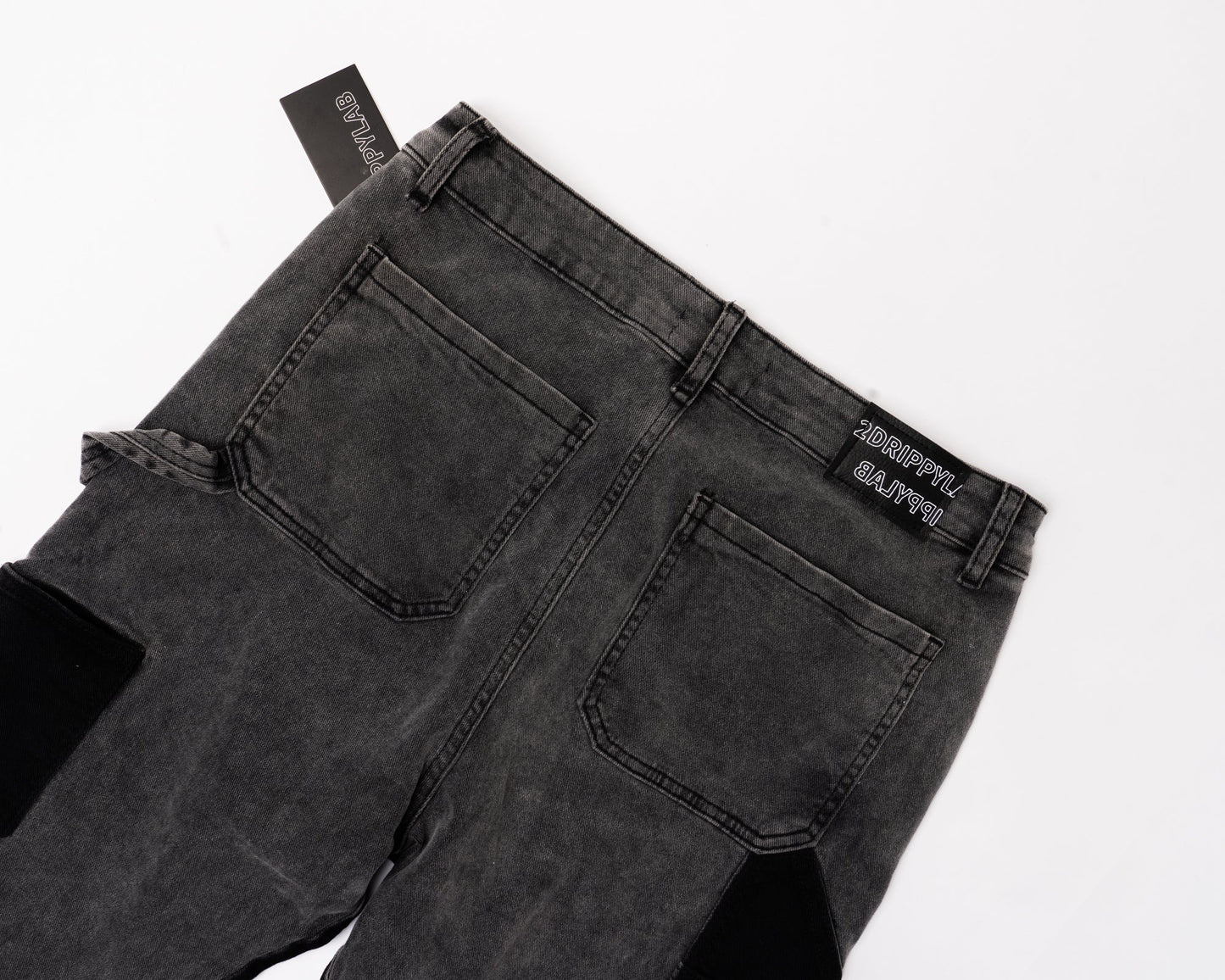 Flared Denim™ | Jeans Flare Nero-Grigio