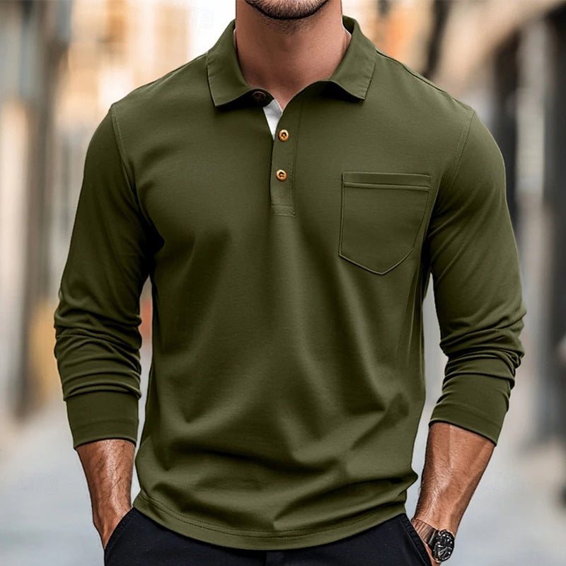 Polo Elegante Uomo| Vestibilità Aderente con Colletto Classico e Taschino