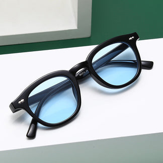 <tc>Unisex Round Lens Sunglasses™ | With Elegant Leather Pouch</tc>