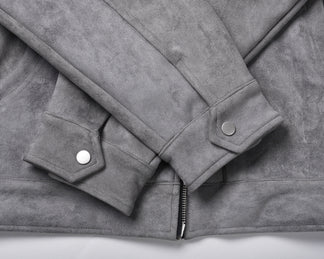 Giacca in Pelle Uomo™ | Modello Scamosciato Morbido e Versatile