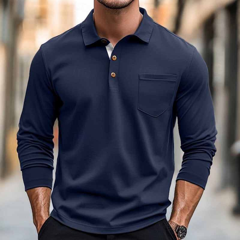 Polo Elegante Uomo| Vestibilità Aderente con Colletto Classico e Taschino