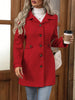 Cappotto da donna elegante con cintura e bottoni