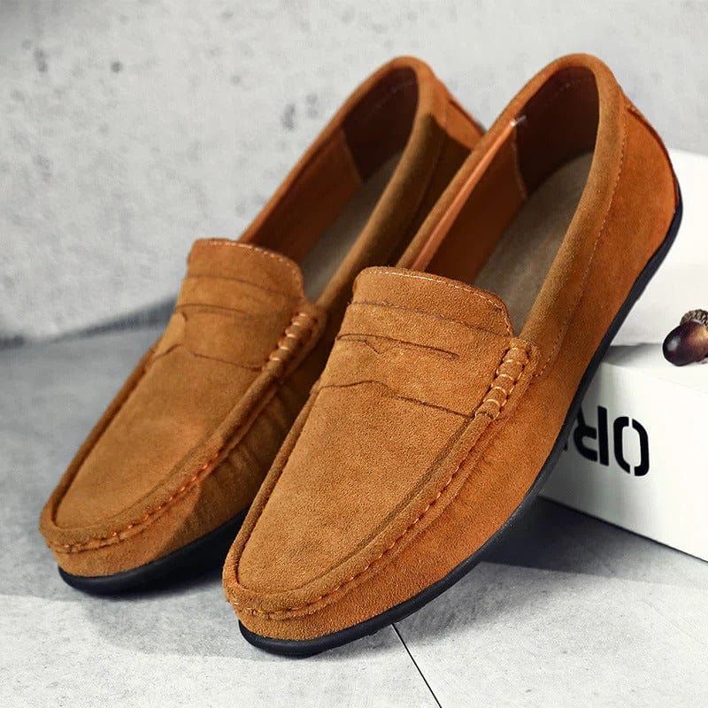 Mocassini in Pelle Scamosciata Uomo™ | Eleganza Discreta e Comfort Sofisticato