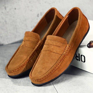 Mocassini in Pelle Scamosciata Uomo™ | Eleganza Discreta e Comfort Sofisticato