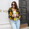 Giacca Flanella Donna | Stile a Quadri Corto in Flanella