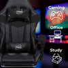Sedia da Ufficio e Gaming Reclinabile con Supporto Ergonomico e Poggiapiedi