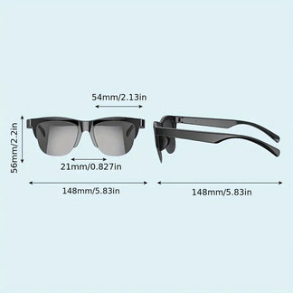 Wireless glasses for music and calls with polarized lenses