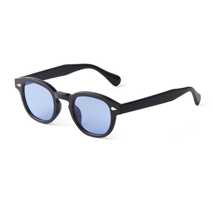 <tc>Unisex Round Lens Sunglasses™ | With Elegant Leather Pouch</tc>